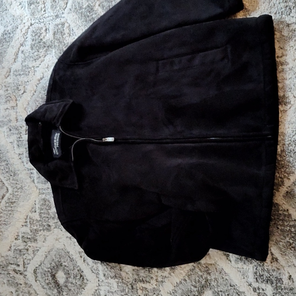 Men's xl black dockers suede jacket